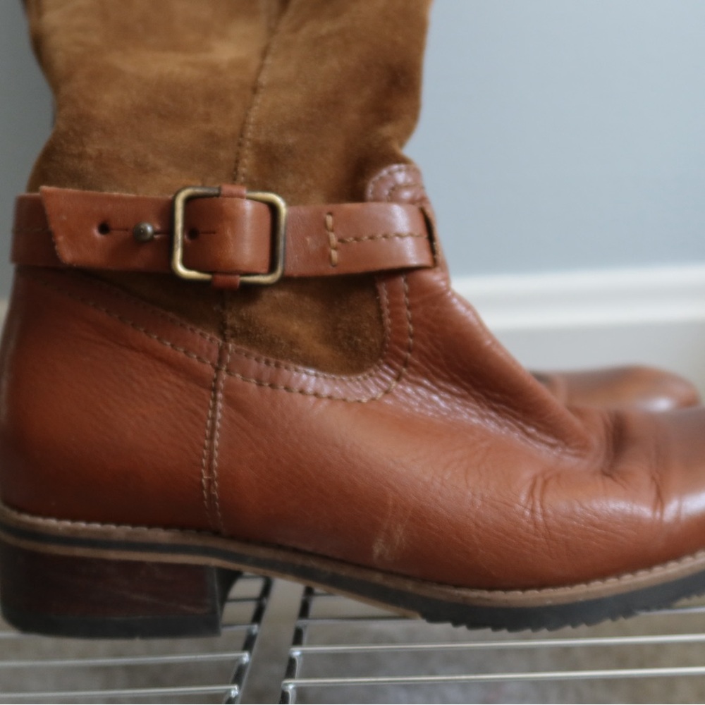 Clarks‎ women’s Brown suede Leather Boots - Picture 5 of 8